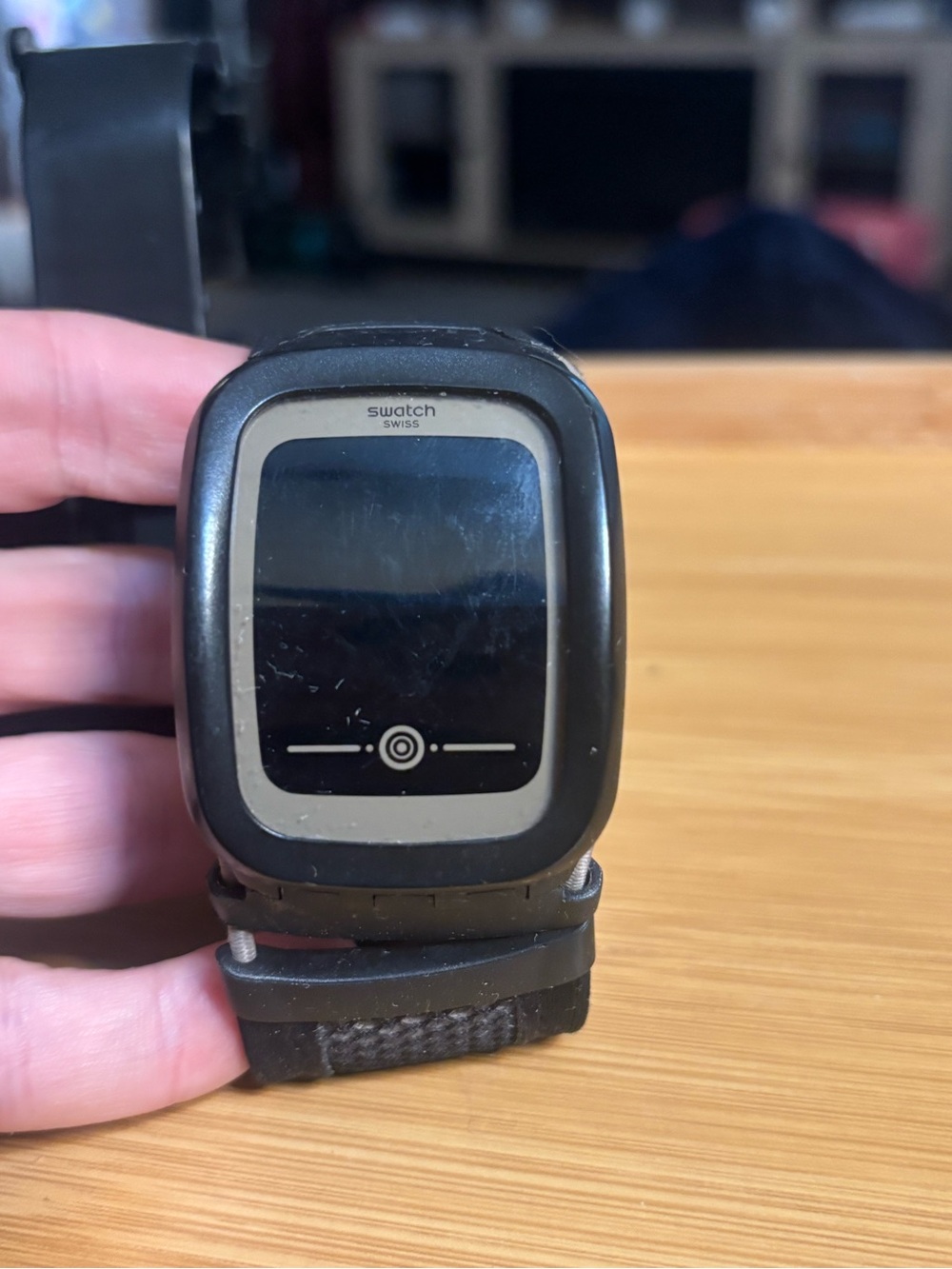 Swatch Black and Gray Digital Sports Watch